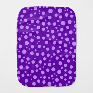 Cute Purple Baby Burp Cloth