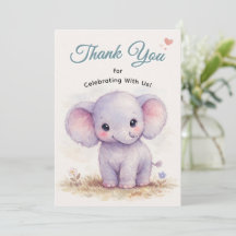 Cute Purple Baby Elephant Safari