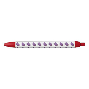 Cute Purple Bird Illustration Pen