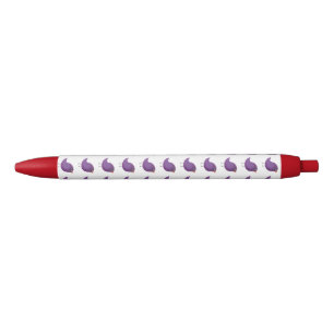 cute purple bird pen