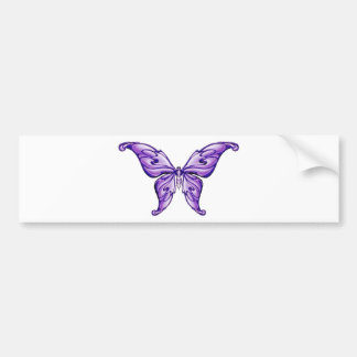 cute purple butterfly bumper sticker