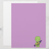 cute purple crayon turtle (Front/Back)