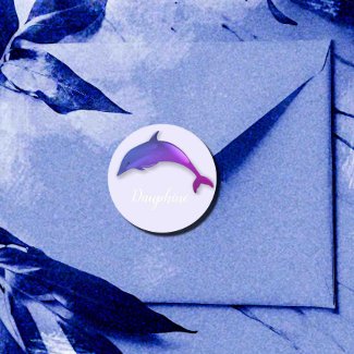 Cute  purple  dolphin  -  add name