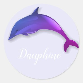 Cute  purple  dolphin  -  add name