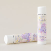 Cute Purple Dragon Baby Shower Favor Lip Balm