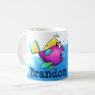 Cute Purple Fish Mug