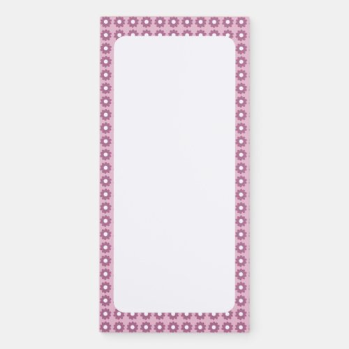 Cute Purple Floral Patterned Notepad