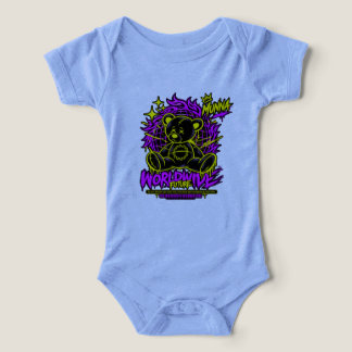 Cute Purple Flower Baby Bodysuit – Adorable Floral