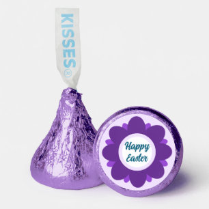 Cute Purple Flower Design Happy Easter Hershey®'s Kisses®