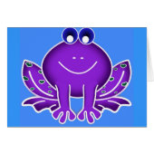 cute purple frog (Front Horizontal)