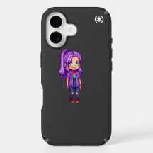 Cute purple  girl  