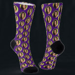 Cute Purple Girlfriend Photo for Boyfriend Fun  Socks<br><div class="desc">These cute purple girlfriend photo socks feature your own photo in a trendy offset pattern and are a fun way for your boyfriend (or husband) to remember you as he pulls on his socks! This is a great birthday or Christmas gift and your boyfriend or husband will love them (almost...</div>