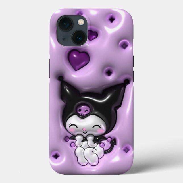 Cute Purple Goth Aesthetic Phone Case 💜✨ (Back)