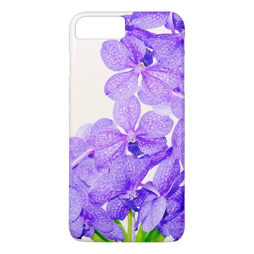 Cute purple green orchids flowers pattern iPhone 8 plus7 plus case