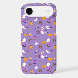 Cute purple Halloween Seamless Pattern - Spooky iPhone 17 Air Case