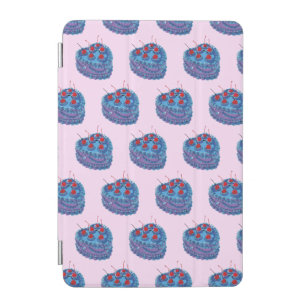Cute Purple Heart Cake Pattern iPad Mini Cover