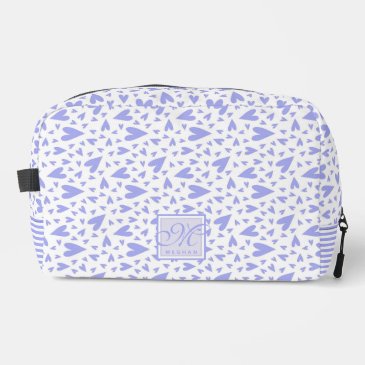 Cute Purple Hearts - Monogrammed
