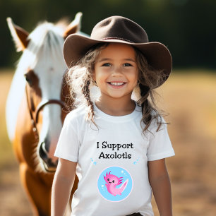 Cute Purple I Support Axolotls Light-Color T-Shirt