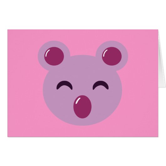 Cute Purple Koala Bear (Front Horizontal)