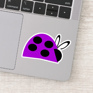 Cute Purple Ladybug Sticker