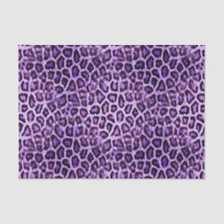 Cute Purple Leopard Animal Print Girly Party Tissue Paper