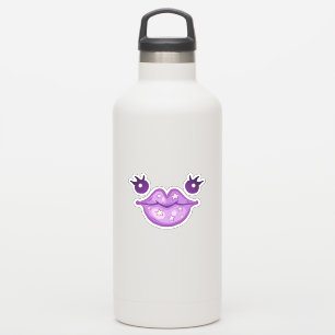 Cute Purple Lips and eyes Sticker