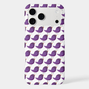 Cute Purple Little Bird Illustration Iphone 18 Pro Max Case