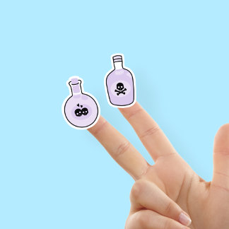 Cute Purple Magic Potion Stickers