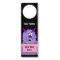 Cute Purple Monster Add Your Name Kids Door Sign