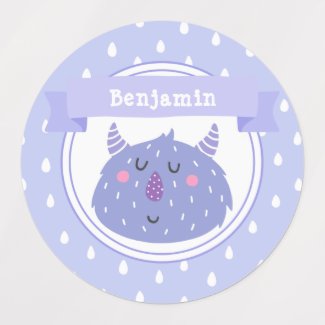 Cute Purple Monster - Personalized