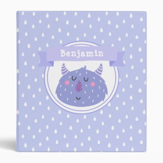 Cute Purple Monster - Personalized Lilac Kids