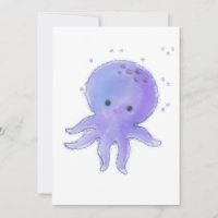 Cute Purple Octopus Painting
