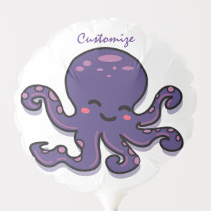 Cute Purple Octopus Thunder_Cove Balloon