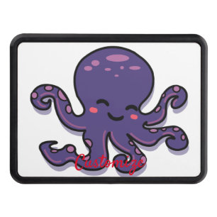 Cute Purple Octopus Thunder_Cove Hitch Cover