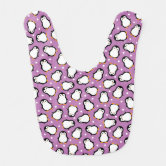 Blue tux penguin baby bib | Zazzle