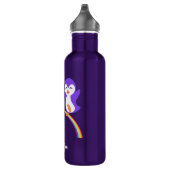 Cute Purple Penguin Water Bottle | Zazzle