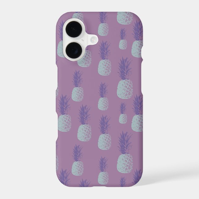 Cute Purple Pineapple Pattern Case-Mate iPhone Case (Back)