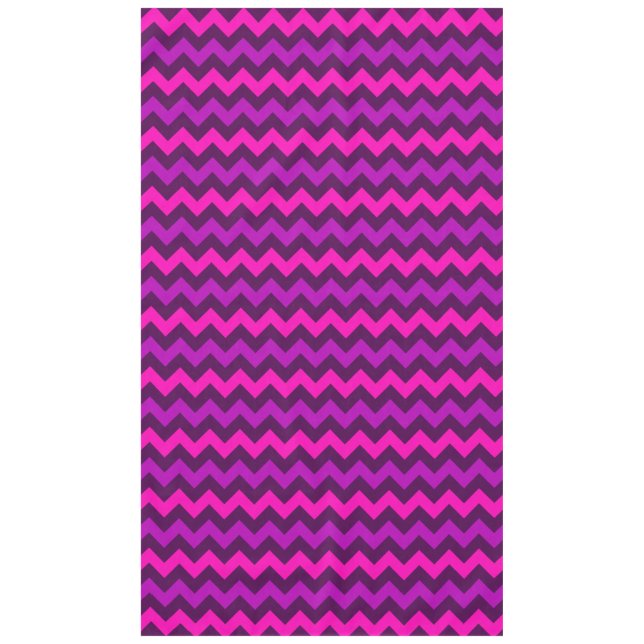 Cute Purple Pink Chevrons Large Tablecloth (Front)