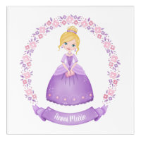 Cute Purple Princess Personalized