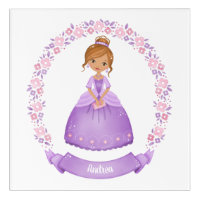 Cute Purple Princess Personalized
