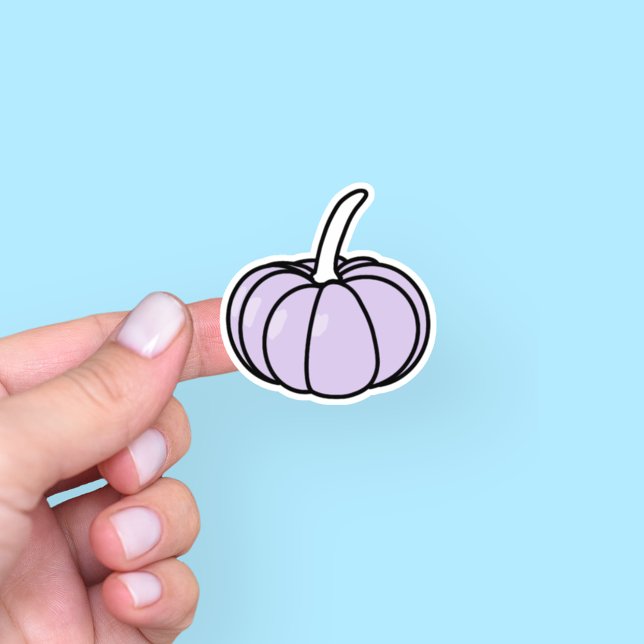 Cute Purple Pumpkin Sticker (Creator Uploaded)
