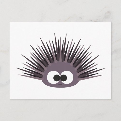 Cute Purple Sea Urchin Postcard