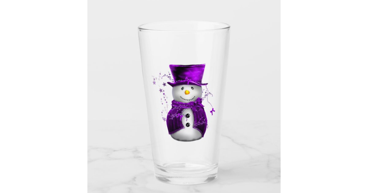 Cute Snowman Glassware