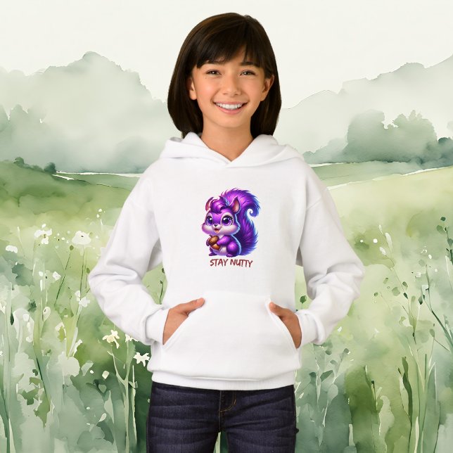 Cute Purple Squirrel  Hoodie (Creator Uploaded)