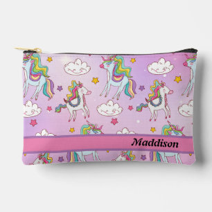 Cute Purple Unicorn Pattern Pencil Accessory Pouch