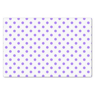 Cute Purple & White Polkadots Tissue Paper