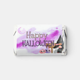 Cute purple witchy gnome kids halloween candy hershey's miniatures