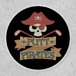Cute Putt Pirates Golfing Hobby Patch