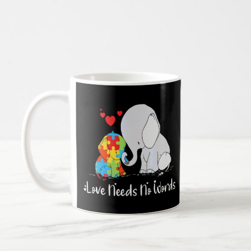 Cute Puzzle Elephant Autism Awareness Day  Coffee Mug