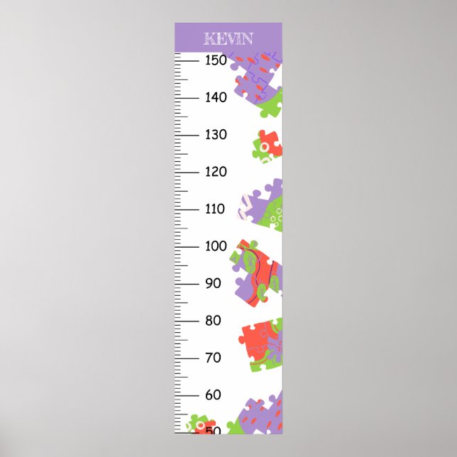 Cute Puzzle Growth Chart (Front)